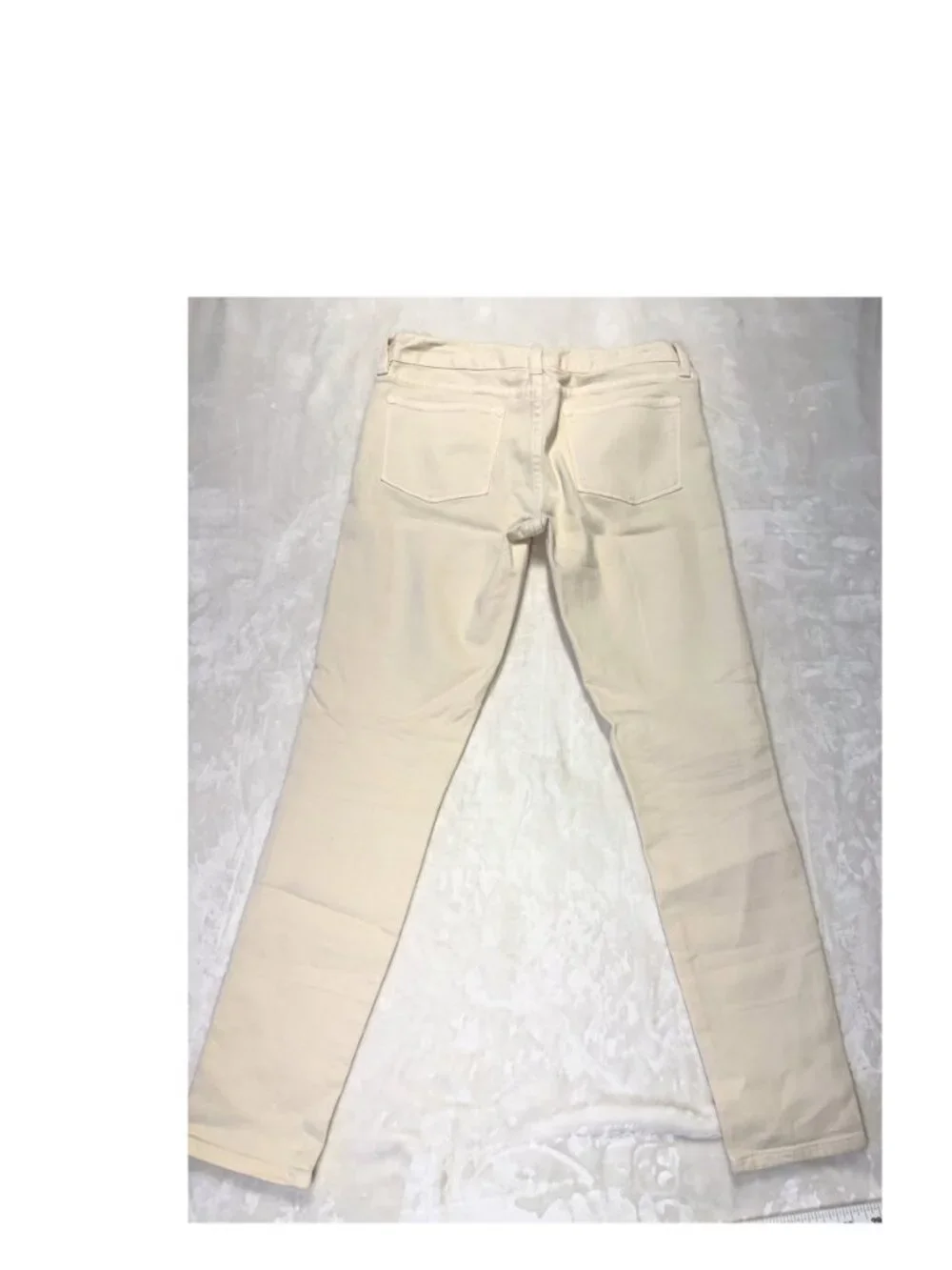 J.Crew Toothpick Ankle Jeans Ivory Size 26 NWT Quiet Luxury